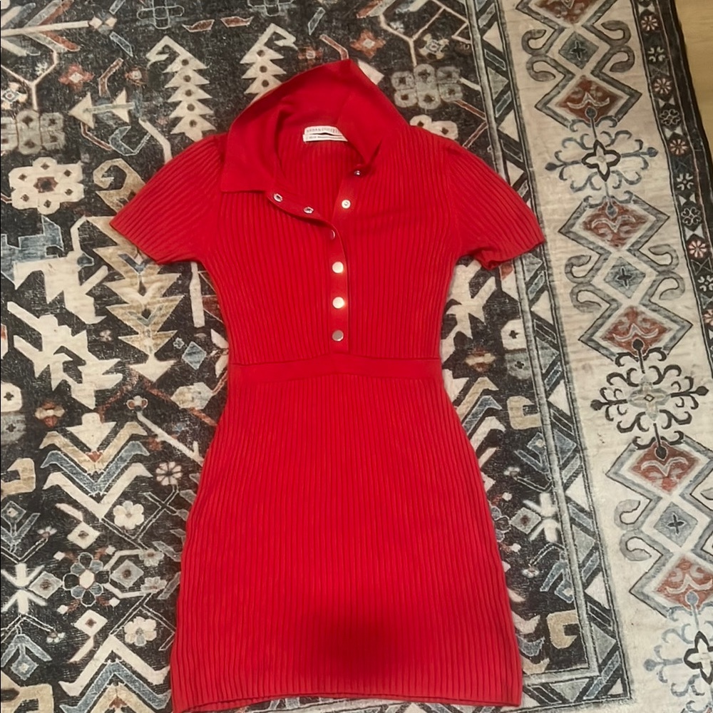 Urban Outfitters Red Sheath Polo Dress